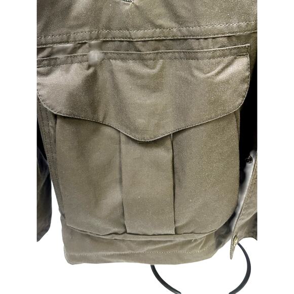 Filson Rugged Men's Weather Resistant Tin Cloth Field Jacket Otter Green-Size L - Picture 6 of 16